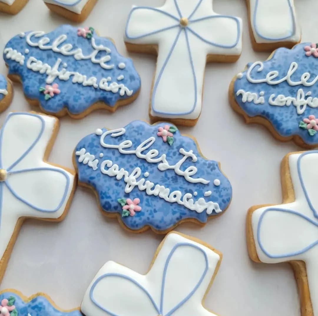 Docena de galletas personalizadas bautizo (eventos religiosos) — Foto 2