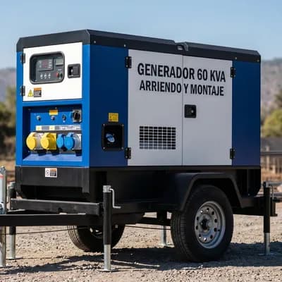 Arriendo generador de 60 KVA