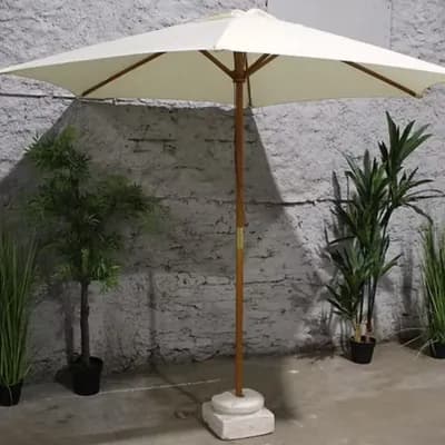 Quitasol Blanco de madera