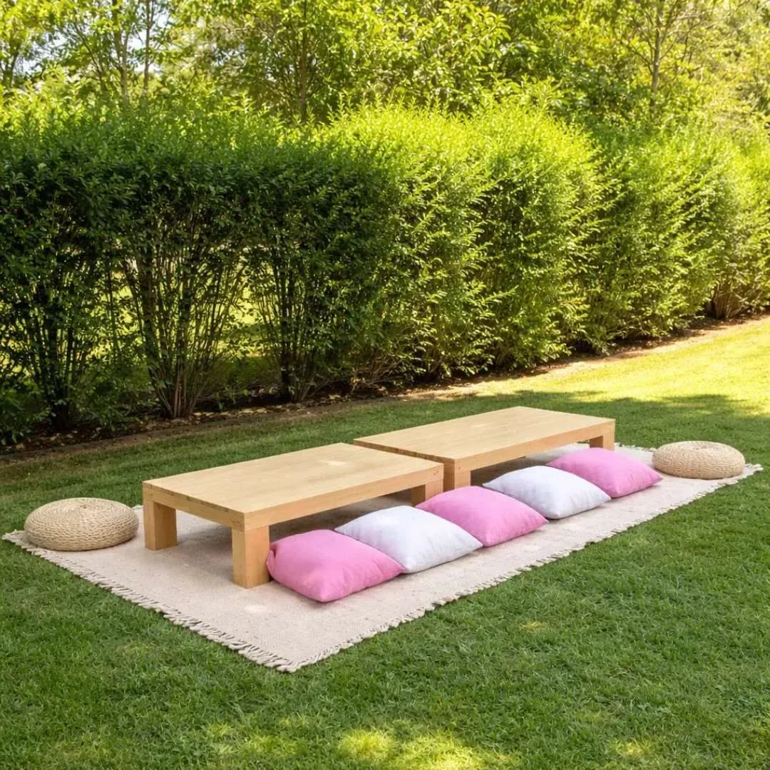 Arriendo de mesitas + mantas picnic infantil — Foto 3