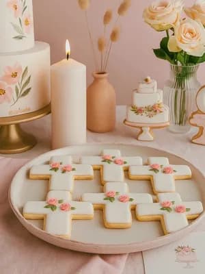 Docena de galletas personalizadas bautizo (eventos religiosos)