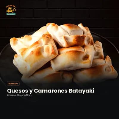 Empanada Quesos y Camarones — Al Horno (Docena 12 un.)
