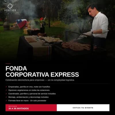 Fonda Corporativa Express 30 - 39 asistentes
