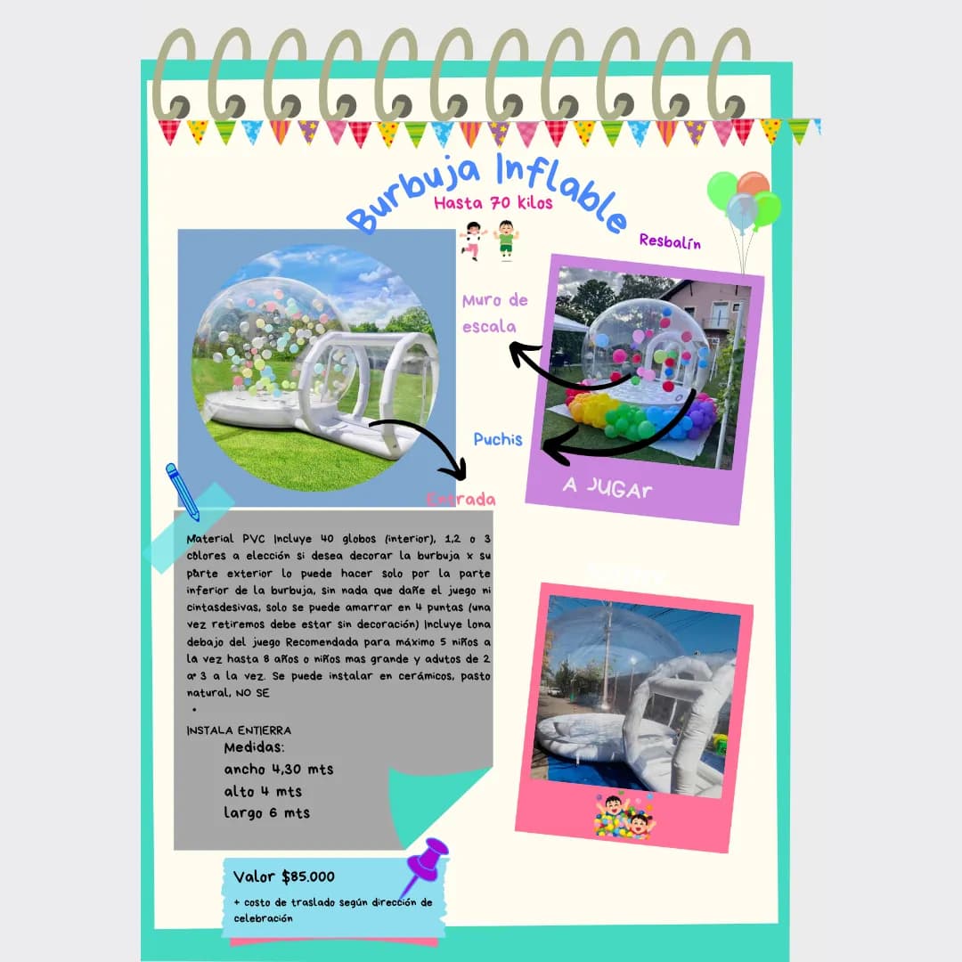 Burbuja inflable — Foto 3