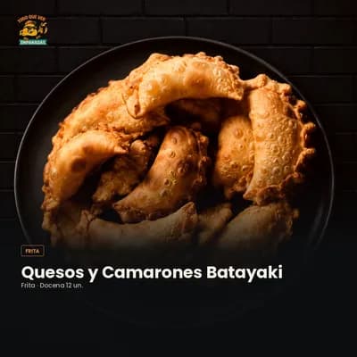 Empanada Quesos y Camarones — Frita (Docena 12 un.)
