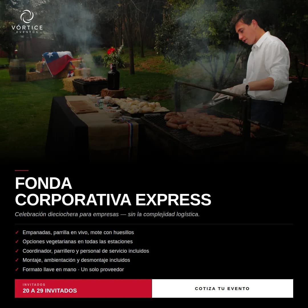 Fonda Corporativa Express 20 - 29 asistentes