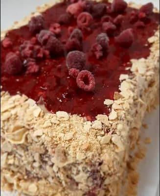 Torta Vegana 20 personas, Hojarasca Manjar Frambuesa