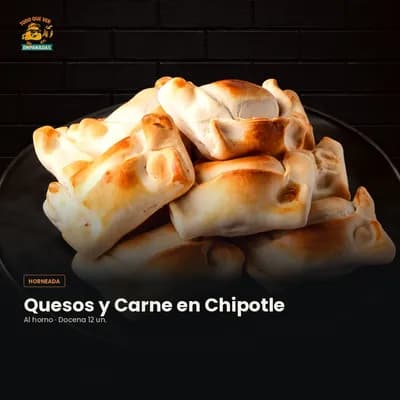 Empanada Carne en Chipotle — Al Horno (Docena 12 un.)