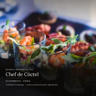 Chef de Cóctel — Picoteo en Vivo