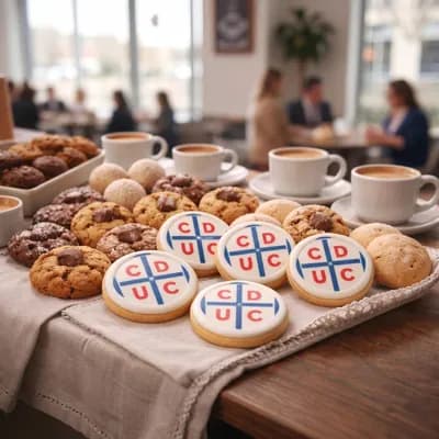 Galletas glaseadas impresas con fondo blanco (20 unidades)