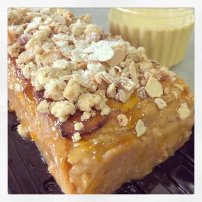 Postre Milhojas de mazanas con salsa inglesa 10 pers.