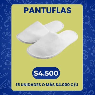 Pantuflas 1-14 unidades