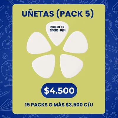 Uñetas 15 o más packs