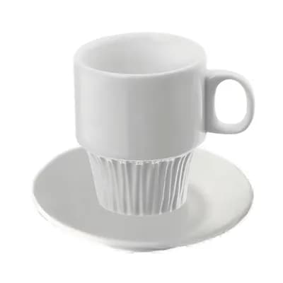 Taza de café con plato