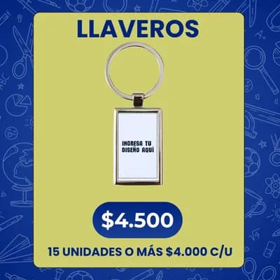 Llaveros 1-14 unidades
