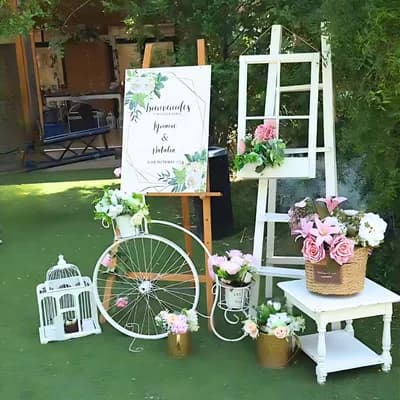 Decoración de bienvenida