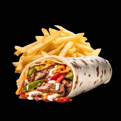 50 fajitas + 50 papas fritas