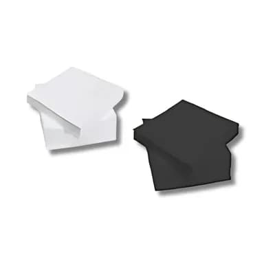 Servilletas blancas o negras