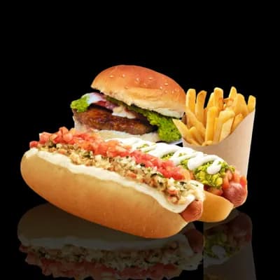 30 Hamburguesas + 30 Vienesas + 60 Papas Fritas