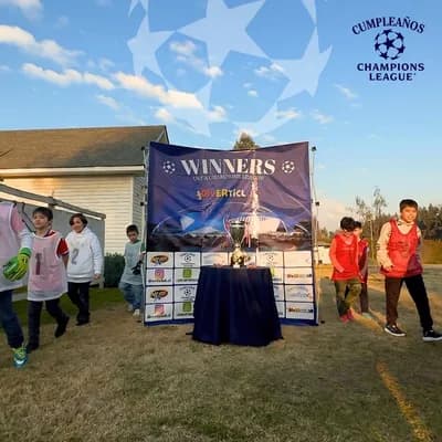 Cumpleaños Champions League 1-9 niños