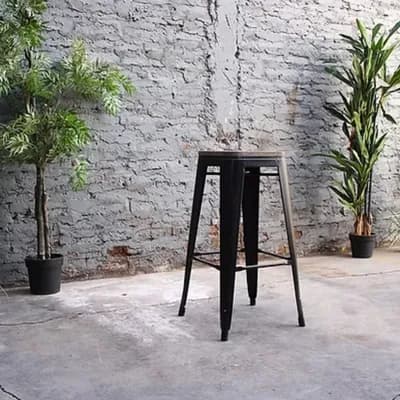 Piso bar Tolix Negro