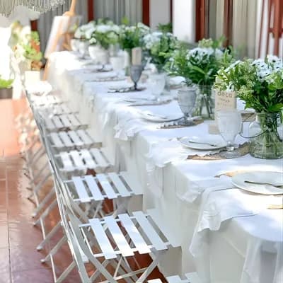 Mesas (solo mobiliario mesas altura tradicional desde 12 personas)