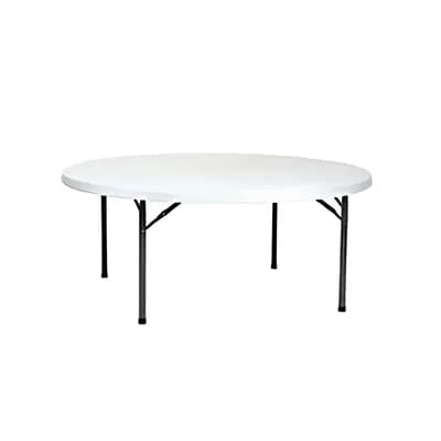 Mesa redonda plegable resina 10P