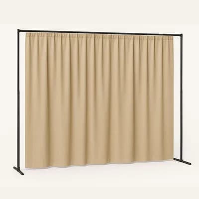 Arriendo de cortinas para eventos 10x3 con estructura