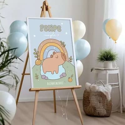 Decoración Mesa + Ambiente Capibara