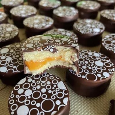 Mini alfajores de mazapán 6 un.