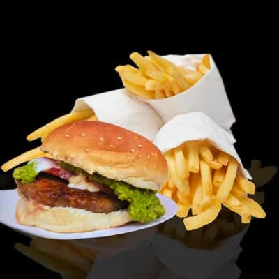 50 Hamburguesas + 50 Papas Fritas