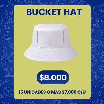 Bucket hat 15 o más unidades