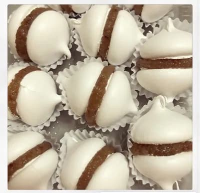 Merenguitos con dulce de castaña