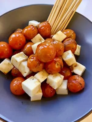Tomates cherry asados con queso de cabra 400gr