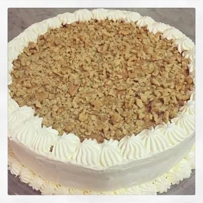 Torta crocante de almendra o nuez 20 pers.
