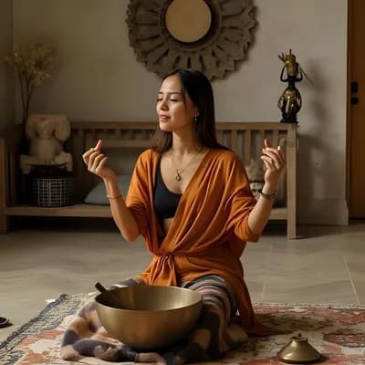 Sesión de Relajación Profunda con Cuencos Tibetanos a Domicilio – 60 Minutos de Armonía