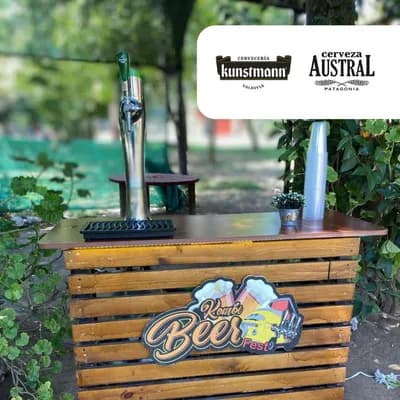 Estación de Schop 1 Barril/Dispensador. Sabor: Kunstmann o Austral