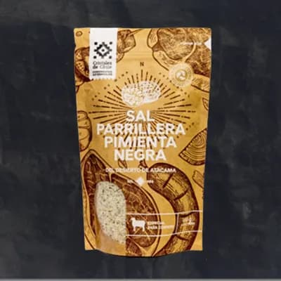 Sal Parrillera Pimienta Negra 450 gr.